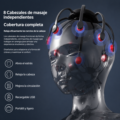 Masajeador De Cabeza Pulpo Recargable